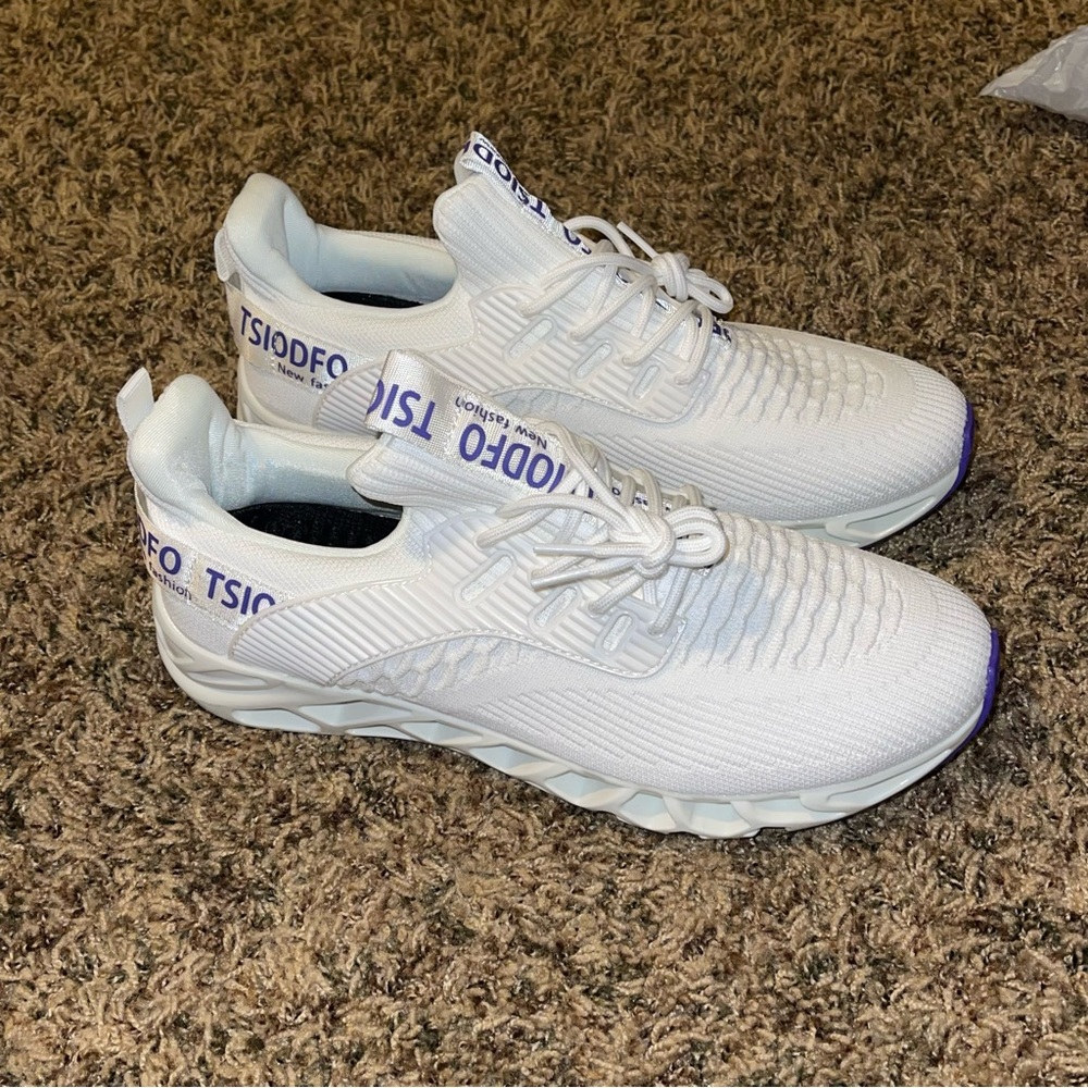TSIODFO Men's 8.5 Women’s 11 Sneakers Running Athletic Tennis Walking Shoes EU42